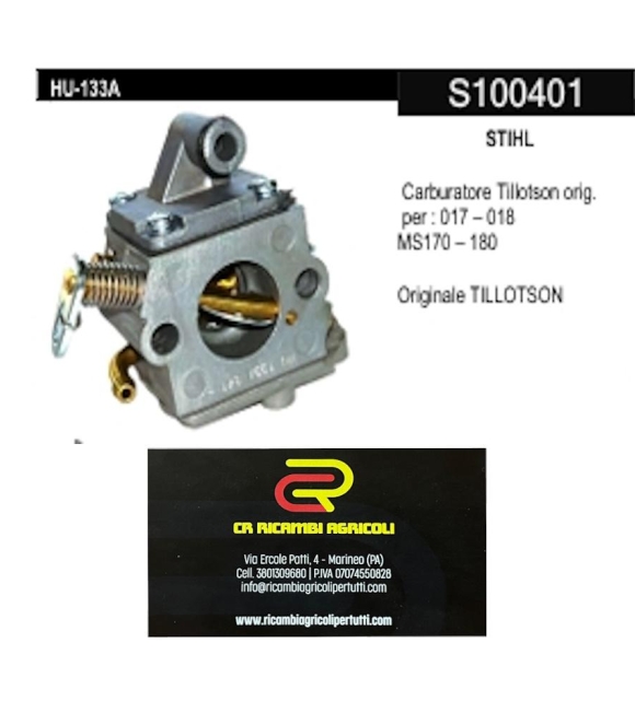 Immagine 0 di STIHL Carburatore Tillotson orig. per : 017 – 018  MS170 – 180  Originale TILLOTSON