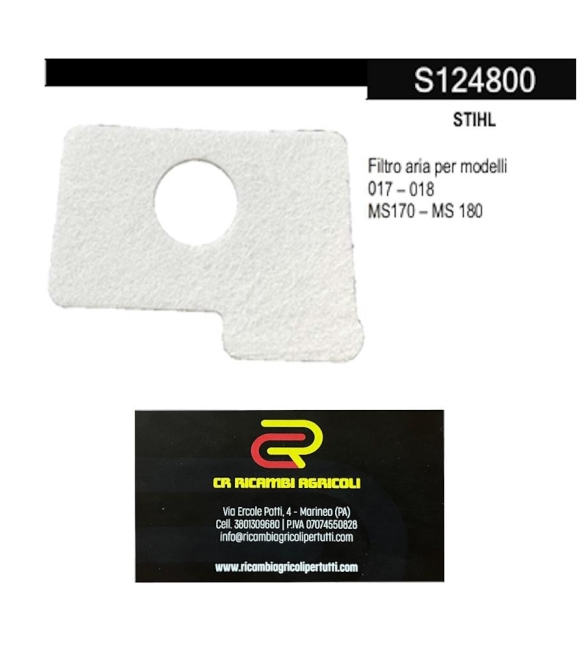 Immagine 0 di STIHL Filtro aria per modelli 017 – 018 MS170 – MS 180