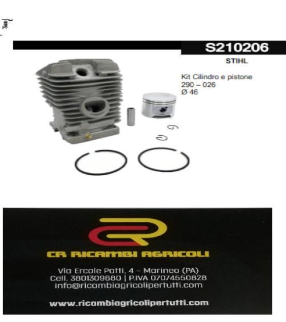 Immagine 0 di STIHL Kit Cilindro e pistone 290 – 026 Ø 46