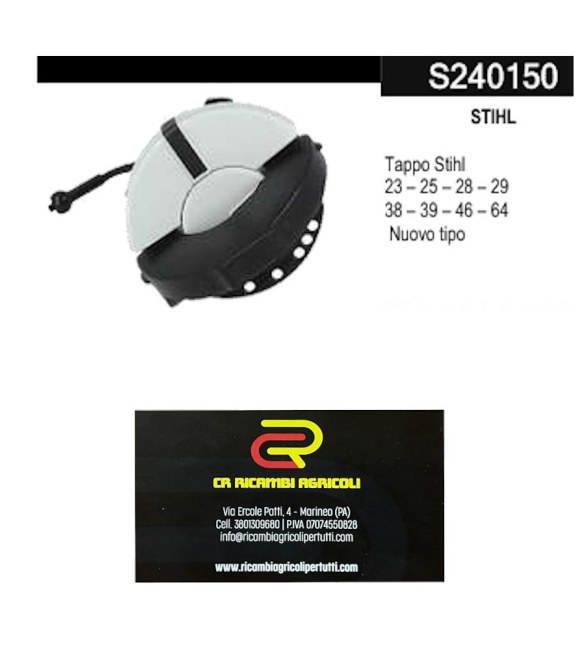 Immagine 0 di STIHL Tappo  023 – 25 – 28 – 29 - 380 – 39 – 46 – 64  Nuovo tipo