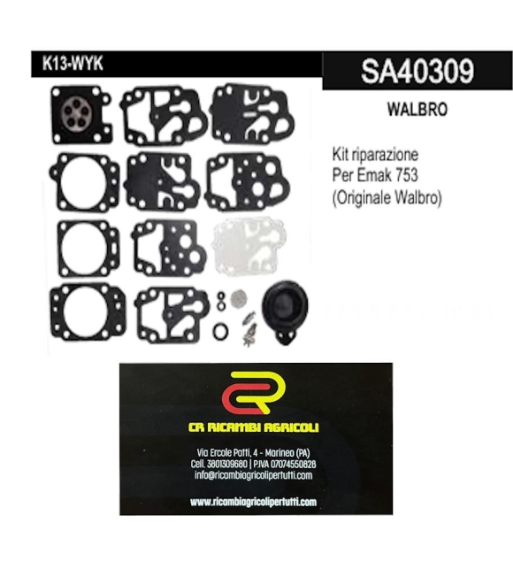 Immagine 0 di WALBRO membrane  Kit riparazione Per Emak 753 (Originale Walbro)