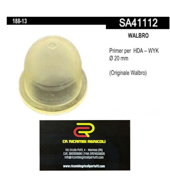 Immagine 0 di WALBRO Primer per HDA – WYK  Ø 20 mm (Originale Walbro)