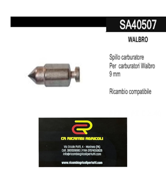 Immagine 0 di WALBRO Spillo  Walbro 9 mm  Ricambio compatibile